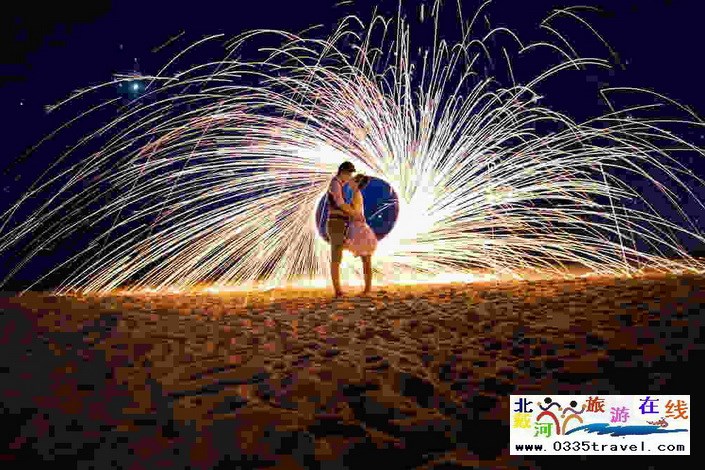 北戴河南戴河?xùn)|戴河煙花焰火沙灘篝火晚會(huì)